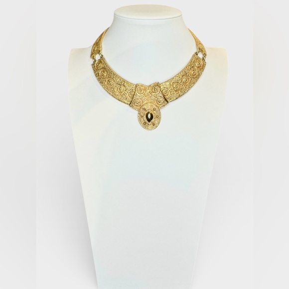 NAPIER 1971 Egyptian Collection Bib Necklace, BOOK PIECE - Picture 4 of 16